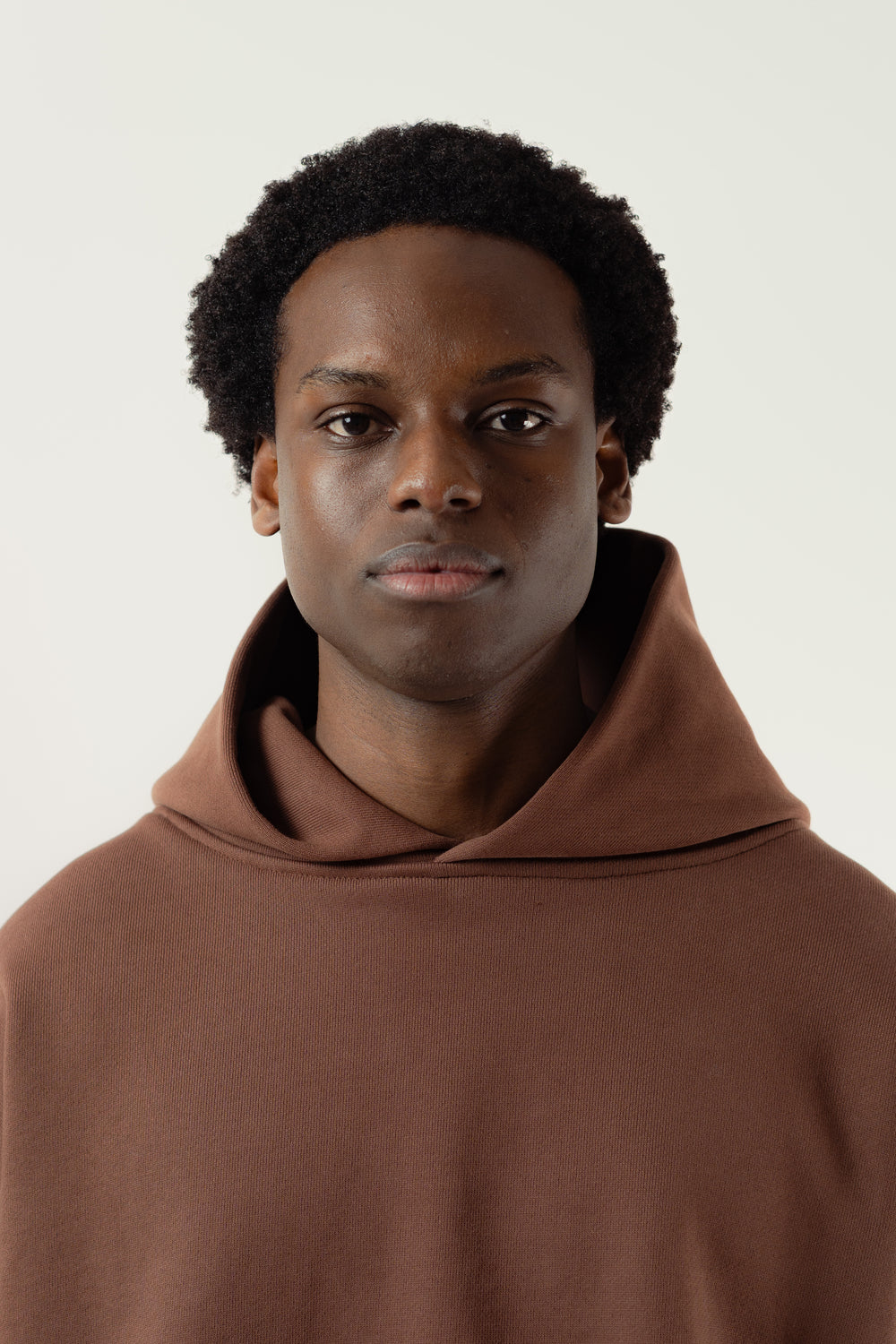 THE HOODED SWEATSHIRT - BROWN