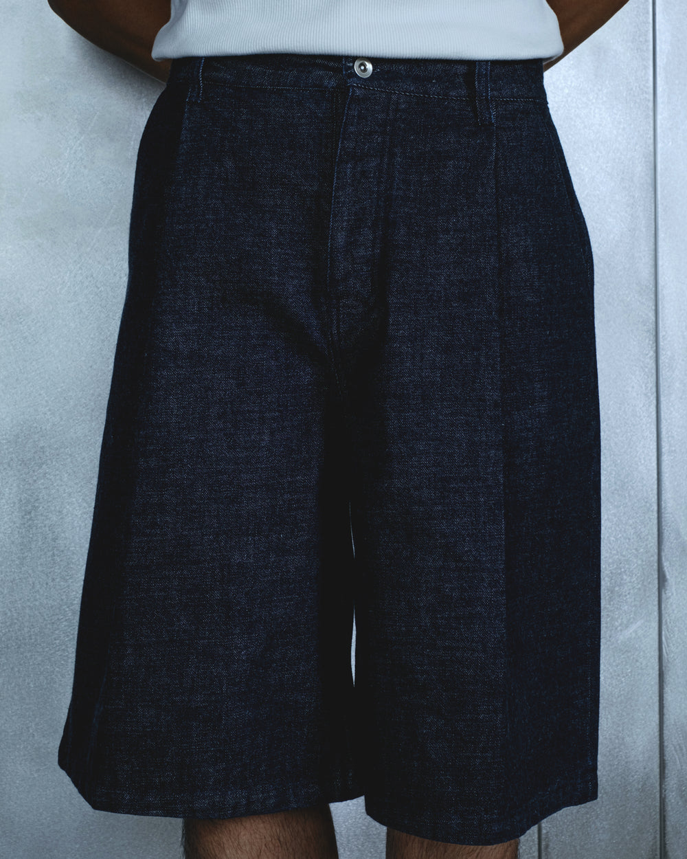 THE DAILY RAW DENIM SHORTS - INDIGO